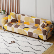 Polyester Sofa Cover (Colorful Marble Design)