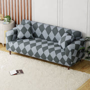 Polyester Sofa Cover (Colorful Marble Design)