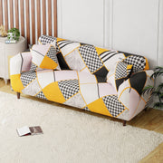 Polyester Sofa Cover (Colorful Marble Design)