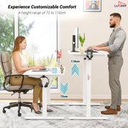 Lukzer Electric Automatic Height Adjustable Sit Stand Desk EST-003